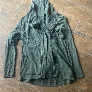 Lululemon Athletica Knit Jacket-size 6. Great condition. Olive.